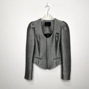 NWOT  Maison Scotch jacquard cropped blazer